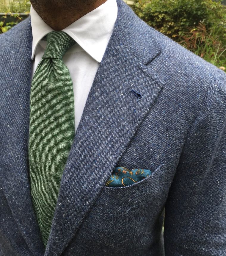 Solid 100% Italian Cashmere Tie - Verde | Viola Milano