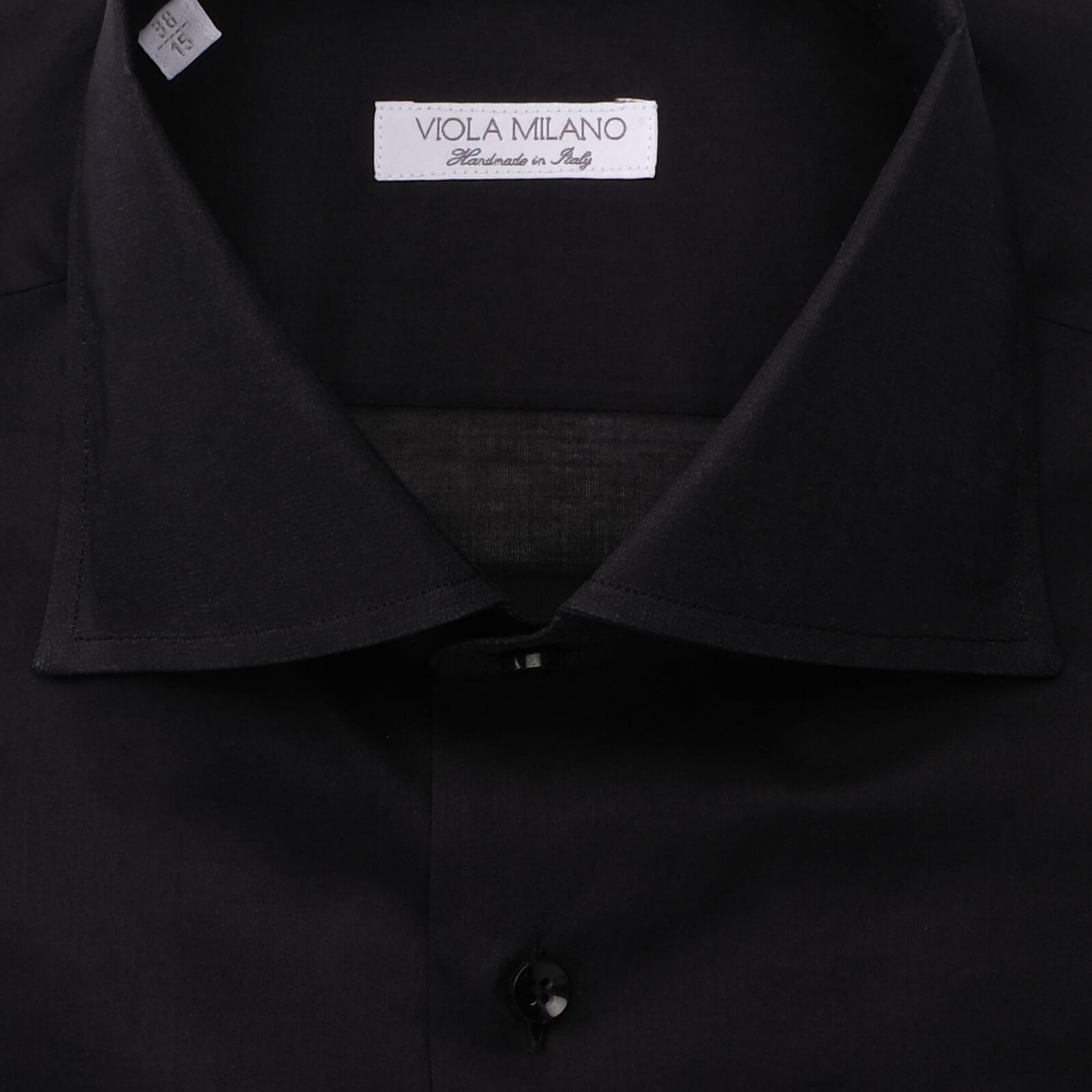 Solid Cut-away Collar Dress Shirt - Midnight Navy | Viola Milano