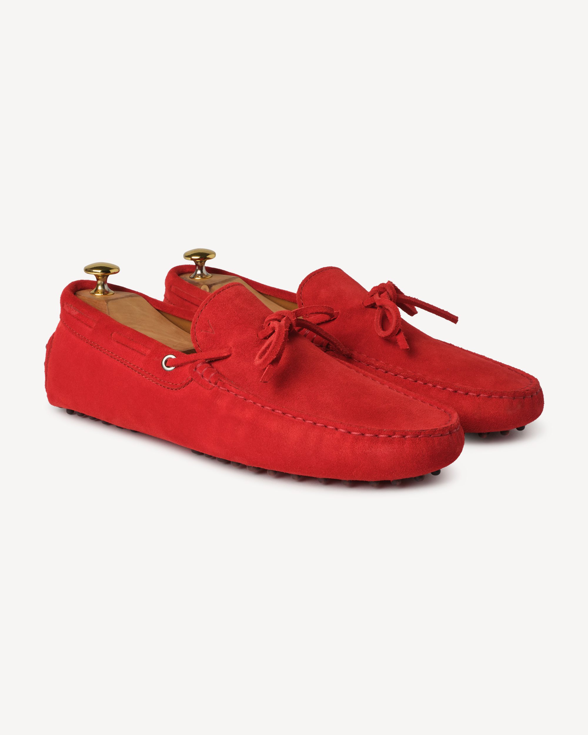 Gommino Suede driving Loafer - Rosso | Viola Milano