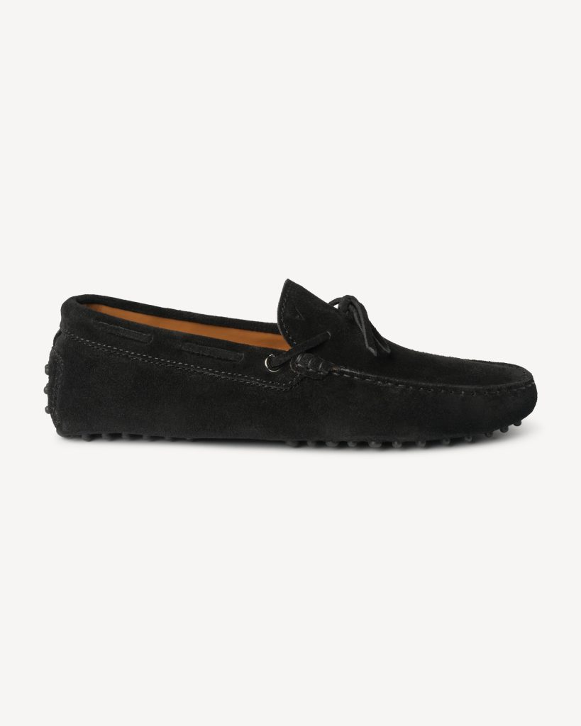 Gommino Suede driving Loafer - Black