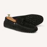 Gommino Suede driving Loafer - Black