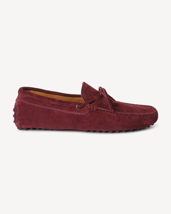 Gommino Suede driving Loafer - Bordeaux