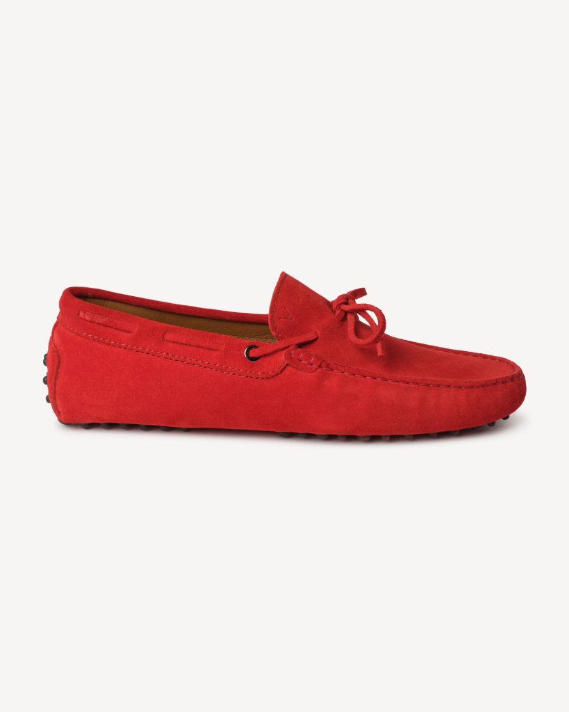 Gommino Suede driving Loafer - Rosso