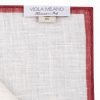 Classic shoestring Linen Pocket Square - Rosso