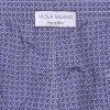 Micro Cube Chain Pattern Printed Swimtrunks - Purple/ White