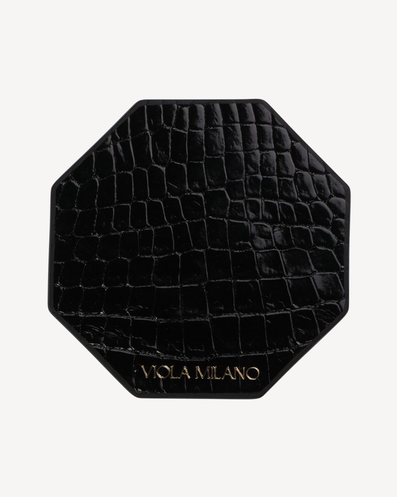 Luxury Crocodile Coaster - Black (Set of 6)
