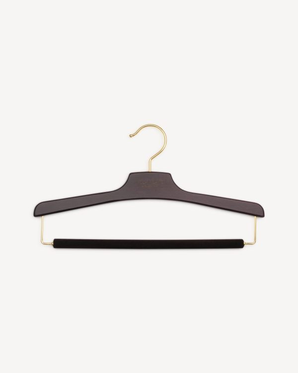 Luxury Wood Trousers hanger - Dark Wood (Set of 8)