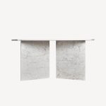 Maison Milano Italian Carrara Marble Table - City White