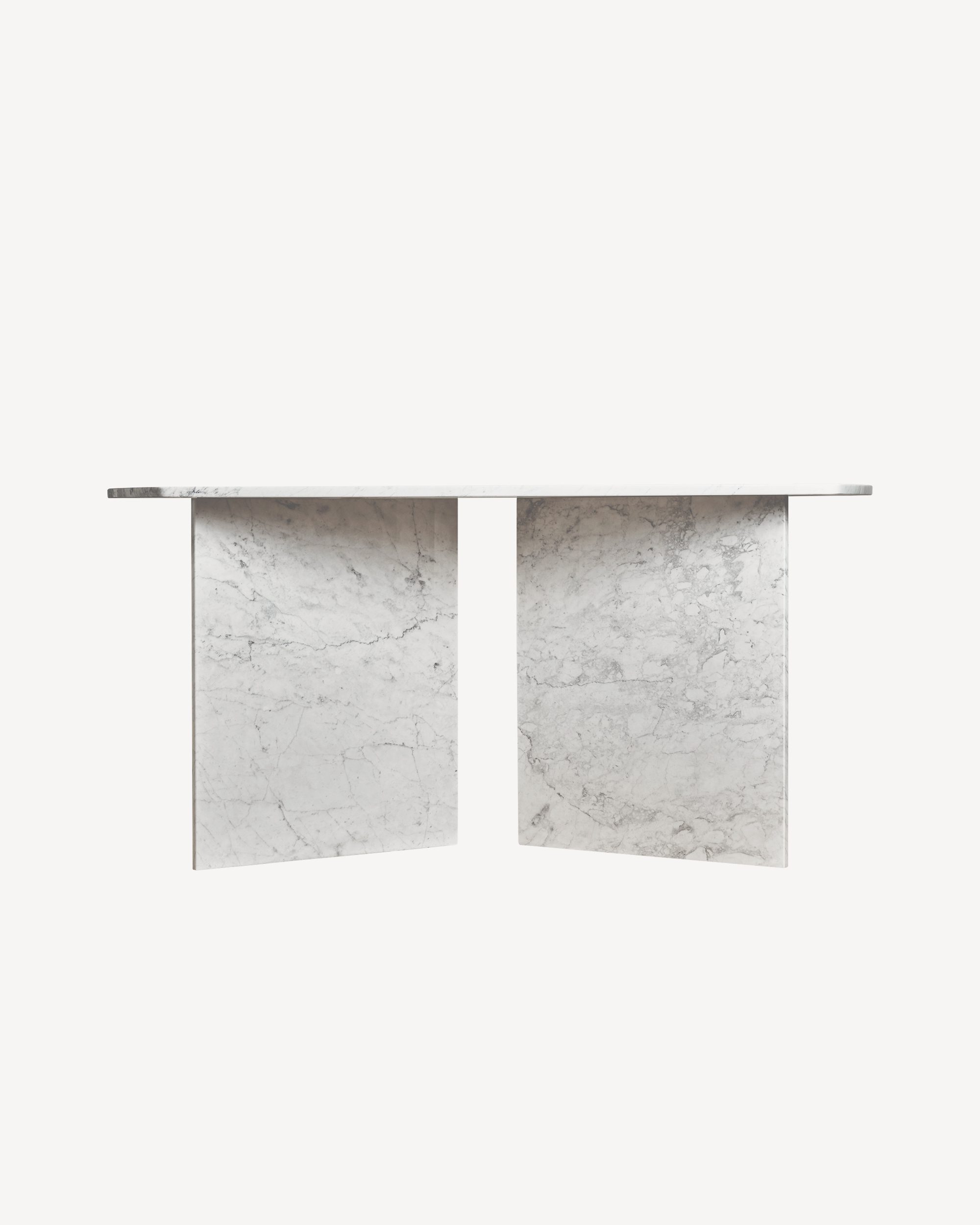 Maison Milano Italian Carrara Marble Table - City White