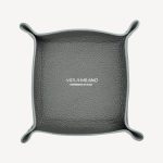 Milanese Grain Leather Change Tray - Grey