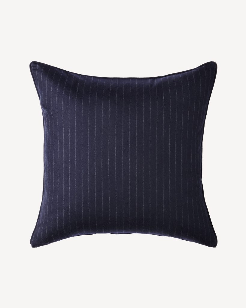 Vintage Shalk Stripe Pillow - Navy (Big)
