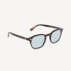 The Milano Sunglasses - Brown with Light Blue lens