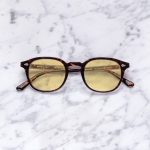 The Milano Sunglasses - Brown with Mustard lens